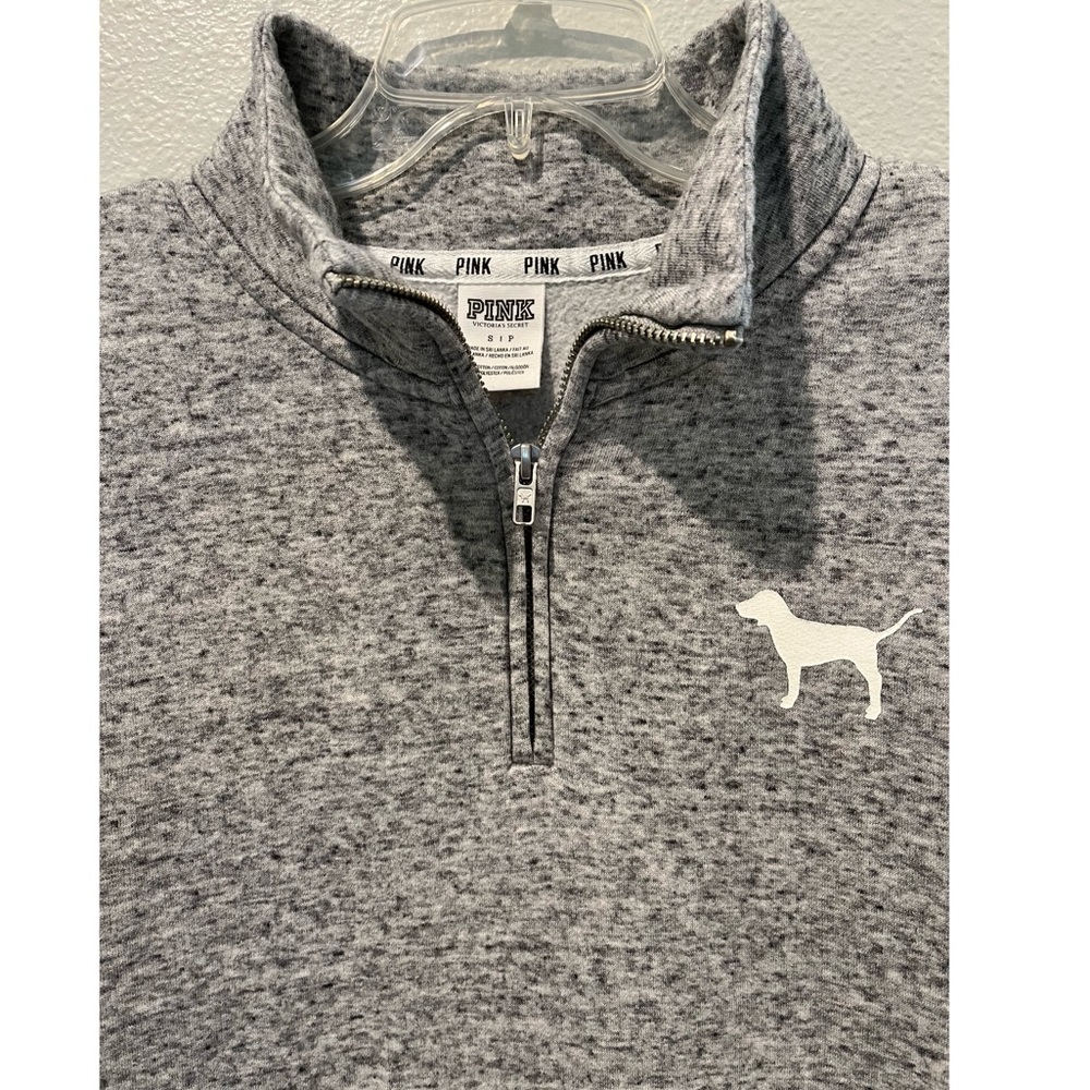 Pink- Victoria’s Secret Grey Pullover Sweatshirt - Picture 3 of 5